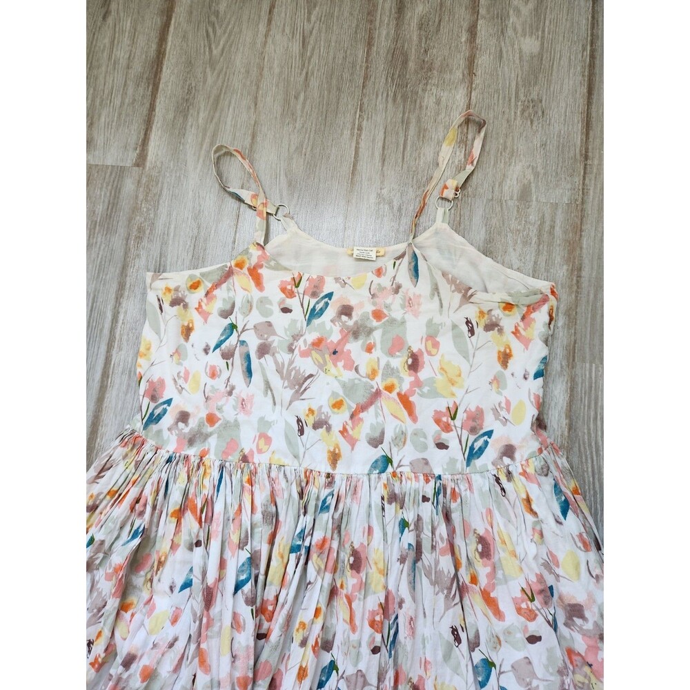 Sweet Magnolia Dress Womens XL Floral Cotton Sleeveless Strappy Fit & Flare EUC - Picture 2 of 10
